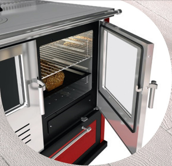 Forno Inoz con Sistema Oven Hot della Cucina a Legna Gemma