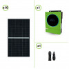Impianto solare 3750W pannelli fotovoltaici 375W con Inverter ibrido solare onda pura Edison 5600W 48V regolatore di carica MPPT 120A 500VDC 6KW PV max