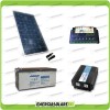 Kit baita pannello solare 200W 12V inverter onda pura 1000W batteria AGM 200Ah regolatore EPEVER
