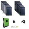 Kit fotovoltaico Solare 3.7KW Serie HF 48V Inverter ibrido ad onda pura MPGEN50V2 5KW con regolatore di carica MPPT 80A