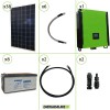 Kit solare fotovoltaico 10.6KW Inverter onda pura Infinity 10Kw 48V regolatore MPPT 15Kw 900Vdc Batterie AGM