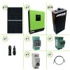 Impianto solare fotovoltaico 4.1KW 48V inverter ibrido ad onda pura 5KW MPPT 80A batteria opzs