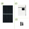 Impianto Solare fotovoltaico 2.5KW Inverter Sunforce 5KW 48V Regolatore di Carica MPPT 100A 450Voc