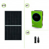 Impianto solare 4500W pannelli fotovoltaici 375W con Inverter ibrido solare onda pura 5600W 48V regolatore di carica MPPT 120A 450VDC 6KW PV max