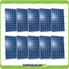 Set 10 x Pannelli Solari Fotovoltaico 250W Europeo 24V tot. 2500W Casa Baita Stand-Alone