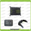 Solar Panel Kit 10W 12V Laderegler 5A Unterstützung für die Befestigung auf der Oberseite
