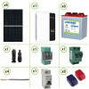 3KW Photovoltaik-Solaranlage, 5KW reiner Sinuswellen-Growatt-OFF-GRID-Wechselrichter, MPPT-Laderegler, Röhrenplattenbatterie