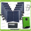 Kit solar fotovoltaico 3.3KW Inversor de onda pura Edison50 5000VA 5000W 48V regulador de carga PWM 50A baterías OPzS 