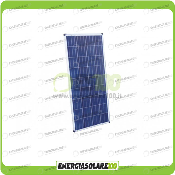 Pannello Solare Fotovoltaico 20W 12V Policristallino per Camper Baita Barca