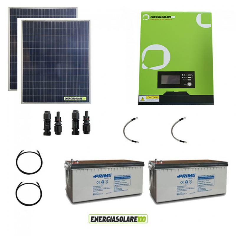 Pacco batteria energia solare - fotovoltaico per Telecamera
